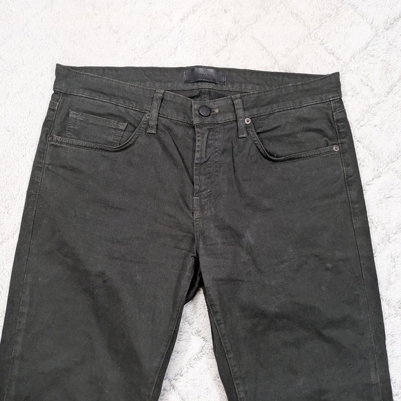 J. Brand Pants Mens 32 Gray Green Verdun Straight Fit Kane Cotton Twill Jeans - Picture 2 of 9